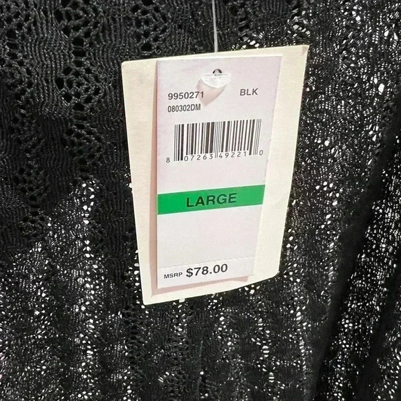 Becca Black Swim Cover Up Pants Large NWT - Picture 3 of 4